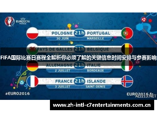 FIFA国际比赛日赛程全解析你必须了解的关键信息时间安排与参赛影响 FIFA国际比赛日赛程全解析你必须了解的关键信息时间安排与参赛影响